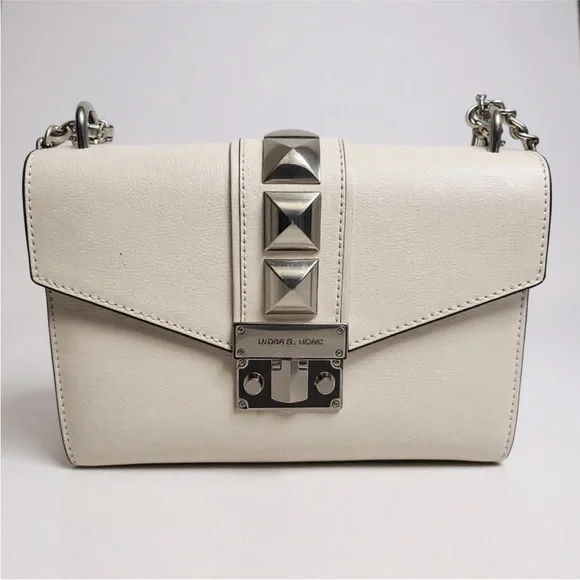 Michael Kors Cream Crossbody Bag with Silver Accents - Picture 2 of 11